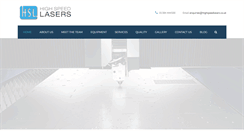 Desktop Screenshot of highspeedlasers.co.uk